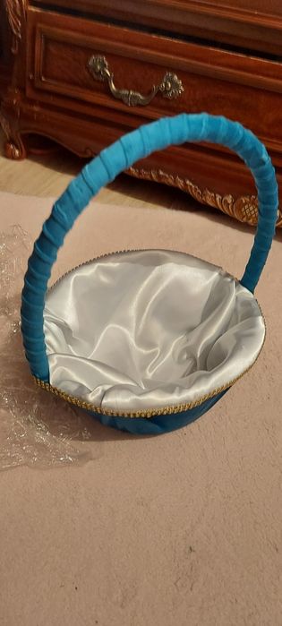 Корзина бирюзовя