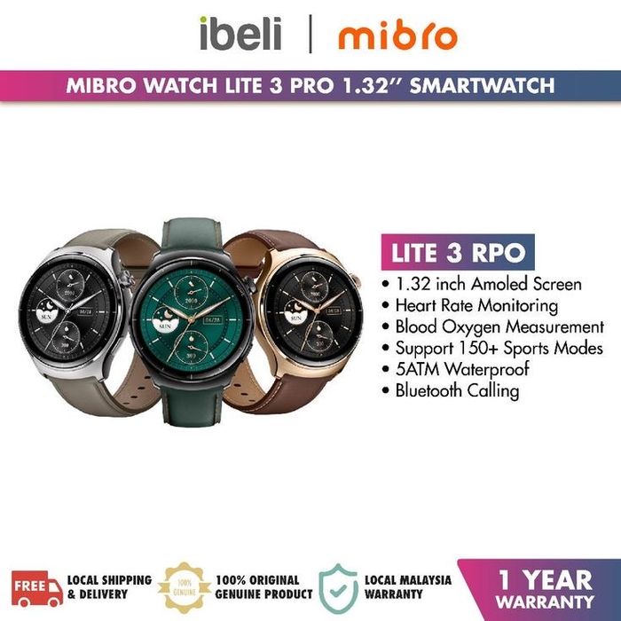 Mibro lite 3 pro smart watch global orginal