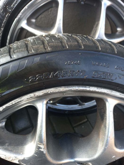 Джанти 5х100 със зимни гуми 17цола