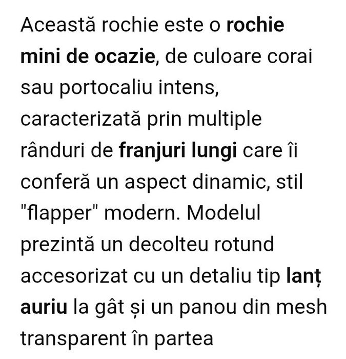 Rochie eleganta cu franjuri