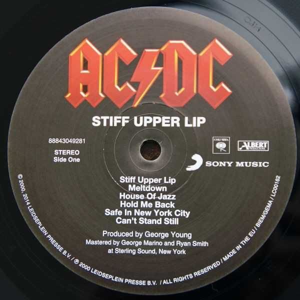 Пластинка винил AC/DC ‎– Stiff Upper Lip
