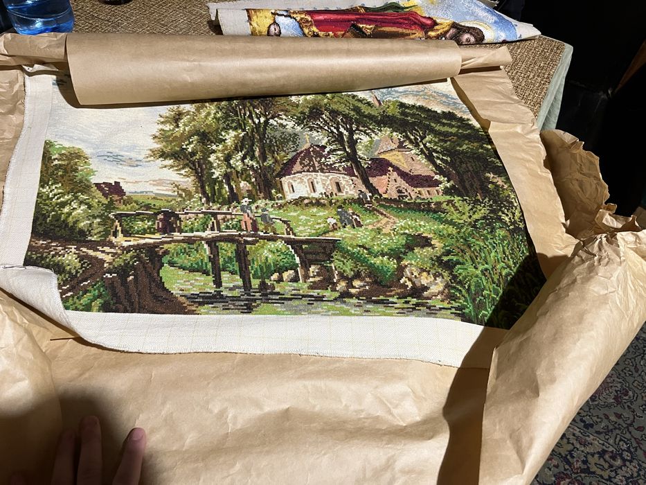 Ушит гоблен 48/60 Пътят към църквата