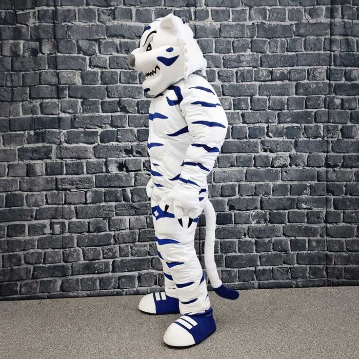 Costum Mascotă Tigru Alb Musculos Profesional Handmade – Evenimente, Petreceri, Promovare