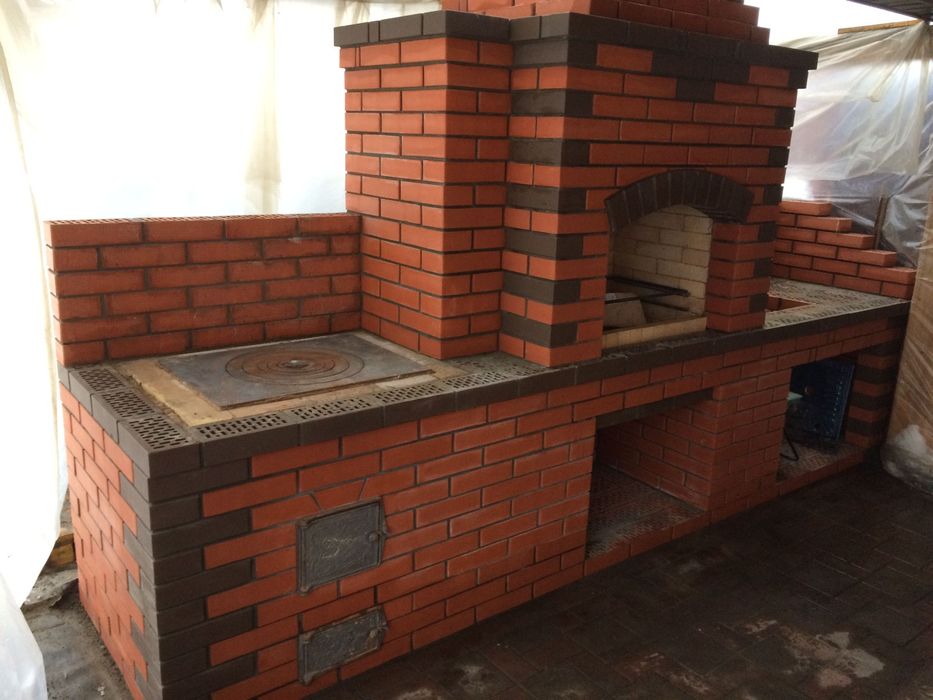 Каменщик барбекю казан мангал