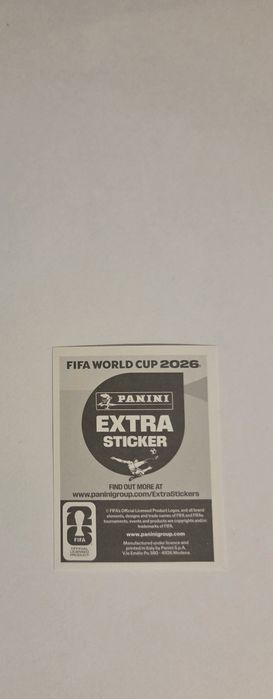 Panini World Cup Mbappe gold extra sticker.
