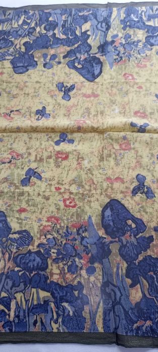 Шелковый платок ирисы