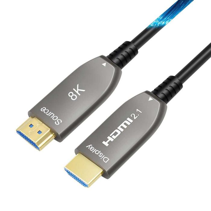 HDMI Fiber Optic Cable, 18Gbps 2.1 High-Speed, 4K*60Hz, 2160p, 48-Bit