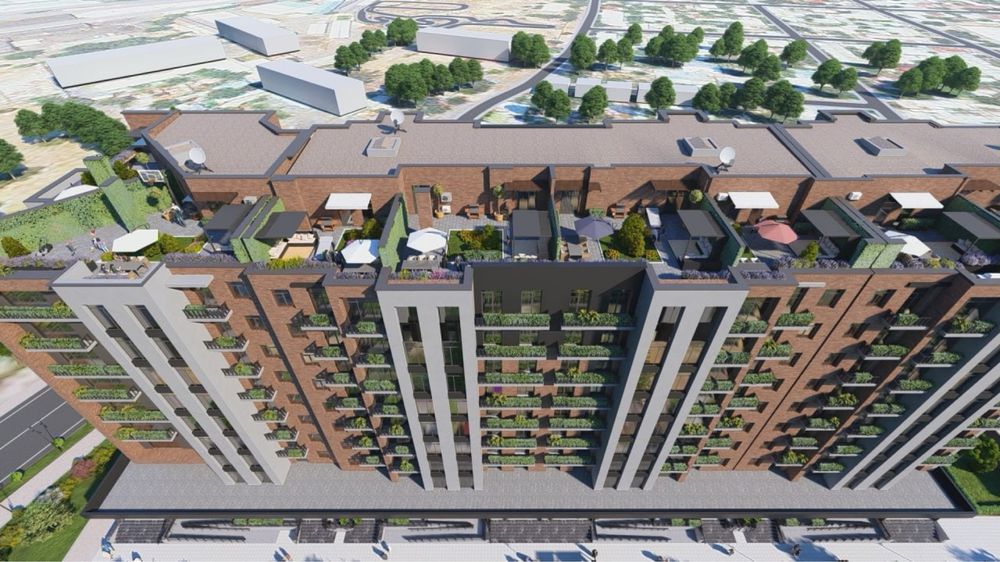 Проается ЖК YASHNABAD AVENUE квартира с мансардой 55м2+129m2(под ключ)