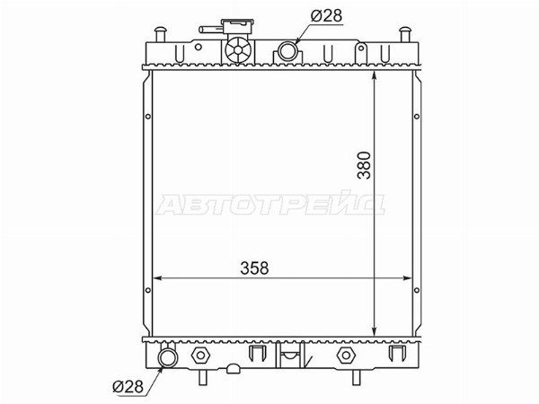 Радиатор Nissan March