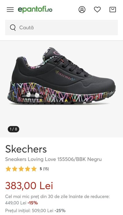 Adidas Skechers nr 38 ca noi in cutie