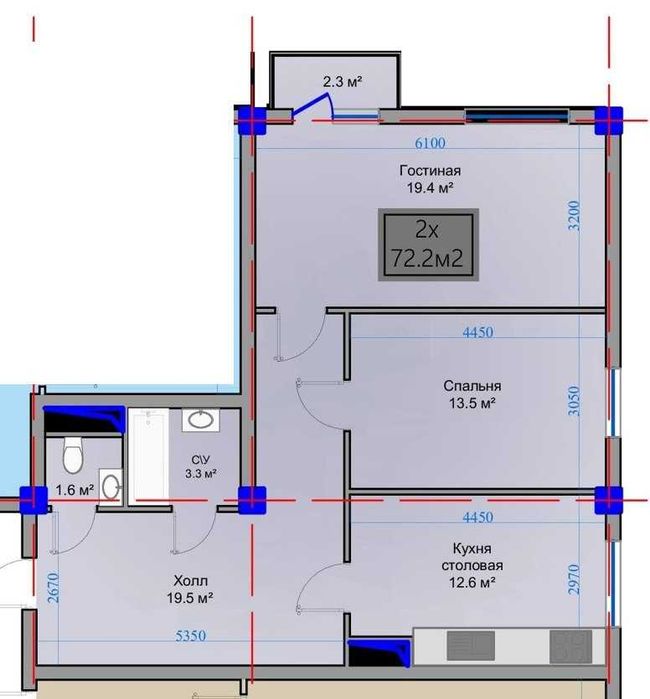 Срочно продается квартира 2х и 3х
