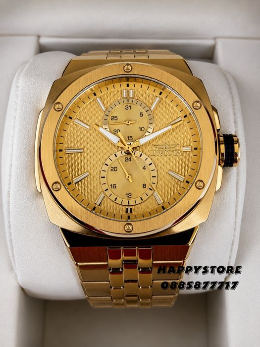 INVICTA Sea Vulture Gold 46 mm, Инвикта нов мъжки часовник