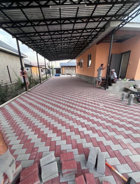 Укладка брусчатки