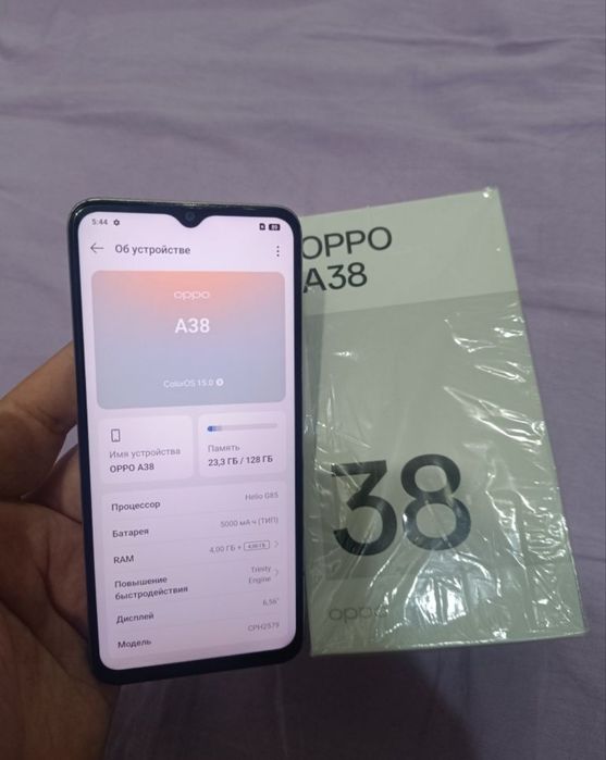 Srochna Oppo A38 8/128GB Yellow Original Igravoy Holati Yaxshi Zor