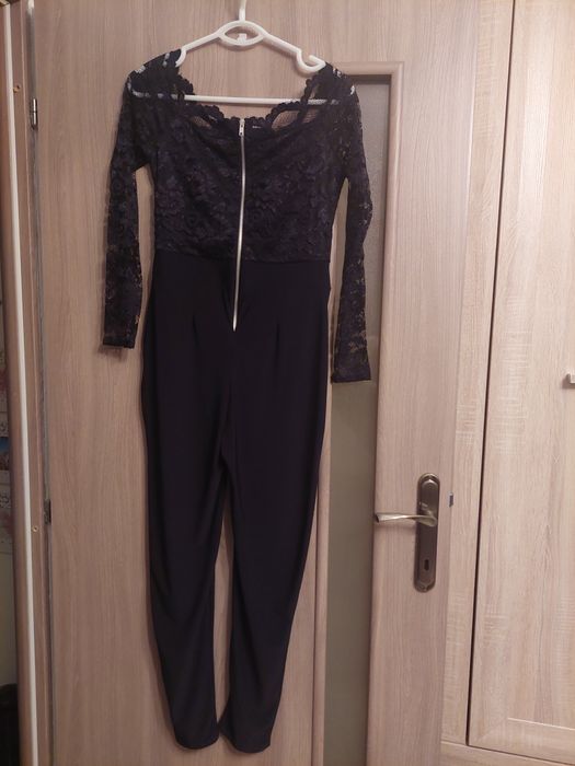 Salopeta eleganta cu dantela