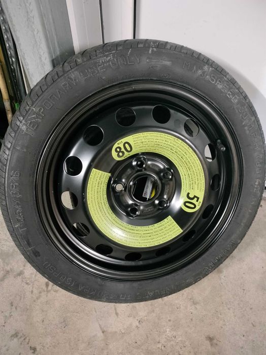 roata rezerva 16" originala vw-audi 5x112 cu kit (cric si cheie roti)
