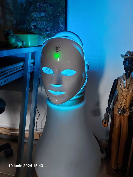 Masca medicala cu led, fototerapie,7 spectre lumina, pt piele perfecta