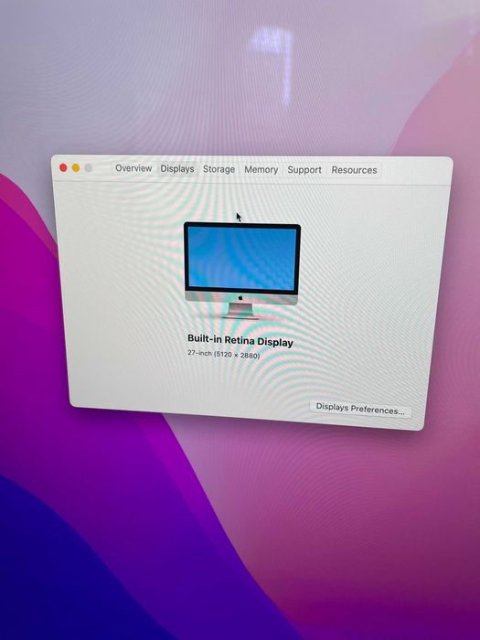 ОТЛИЧЕН 27" 5K iMac А1419 (5K, Late 2015)-i5/16GB RAM/2TB Fusion Drive