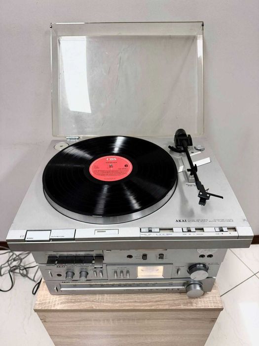Ретро аудио сет AKAI - усилвател, тунер, Дек , Грамофон  и колони