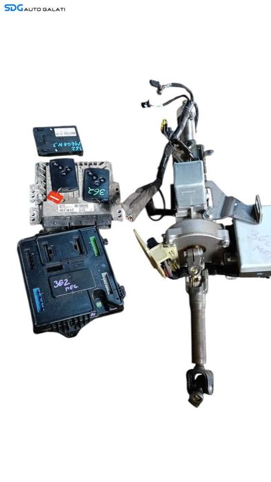 Kit Pornire ECU Calculator Motor Coloana Volan Cititor Cheie Cheie Cartela CIP Imobilizator Renault Megane 3 Hatchback 1.5 DCI 2008 - 2015 Cod 237103571R S180153105A 284B10424R A2C53185186 285909828R [M8190]