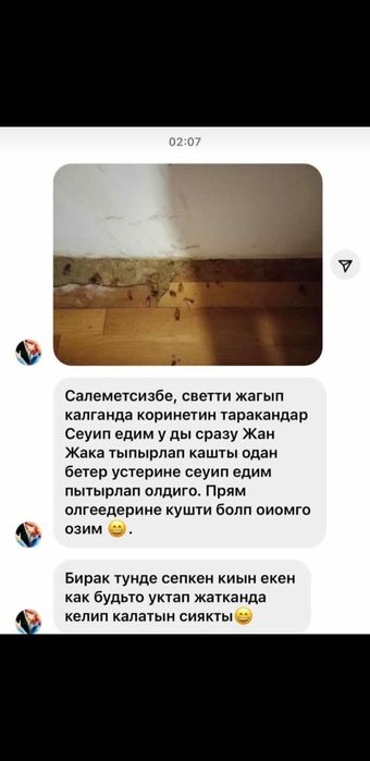 Средство от Құмырсқа-Муравьёв, Қандала, Таракан
