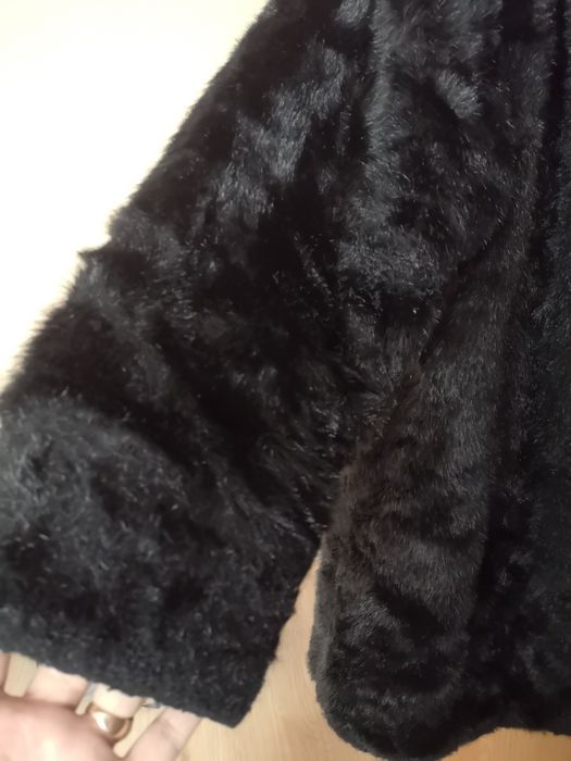 Кожено палто от косъм