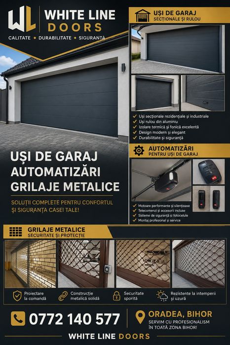 Uși de garaje ,automatizări,confecții metalice
