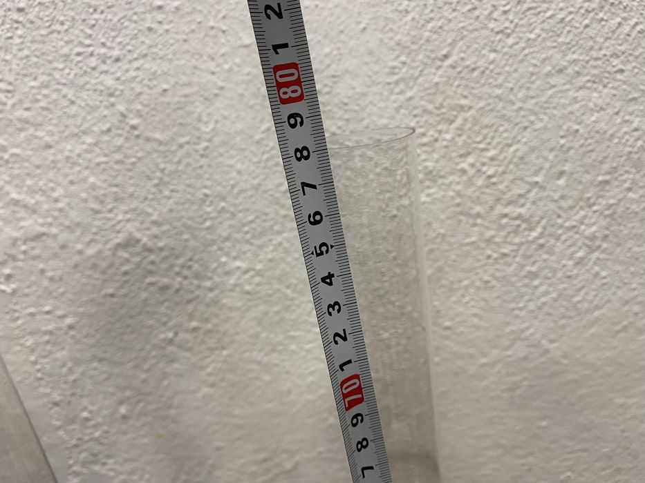 Огромни газени лампи с медна основа 80 см