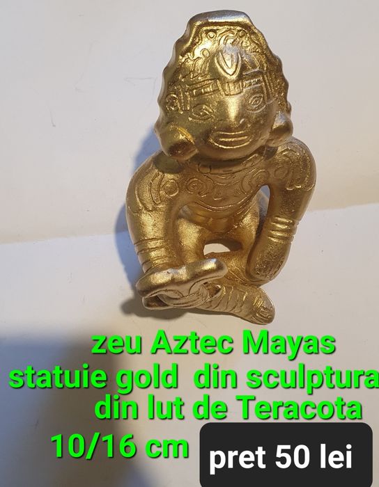 Statuie gold din sculptura de lut/teracota