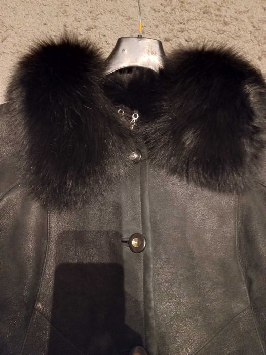 Cojoc de piele cu blana naturala, marime XXL