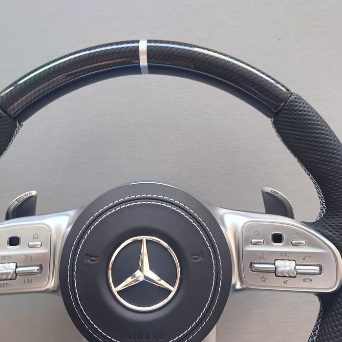 Карбонови Amg волан за Mercedes КАРБОН G/ E / C / S - CLS, GLE, CLS др.