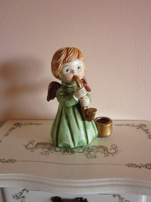 cadou rar Inger cu Saxofon vintage portelan  Germania  1980