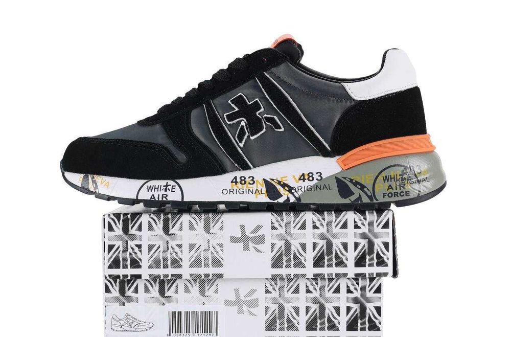Нови мъжки обувки Premiata black orange grey налични 42,43