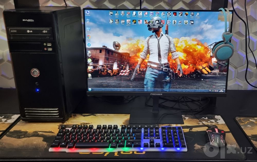 Игровой компьютер сотилади полный комплект