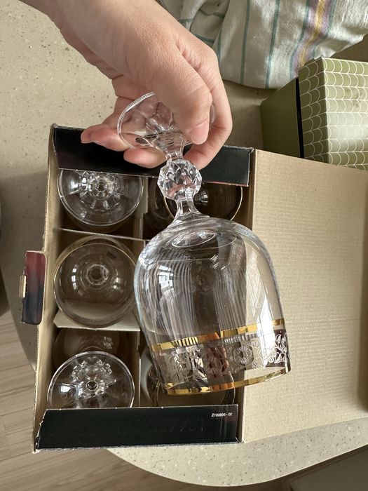 Фужеры из багемского стекла