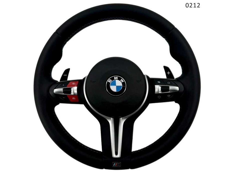 Volan BMW Seria E 1 3 X1 X5 X6 E90 E70 E53 M sport cu butoane roșii