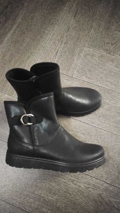 Женские кожаные теплые полусапожки Италия, 38 р.