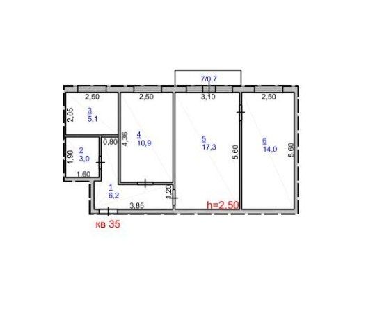 Продам 3-х комнатную квартиру