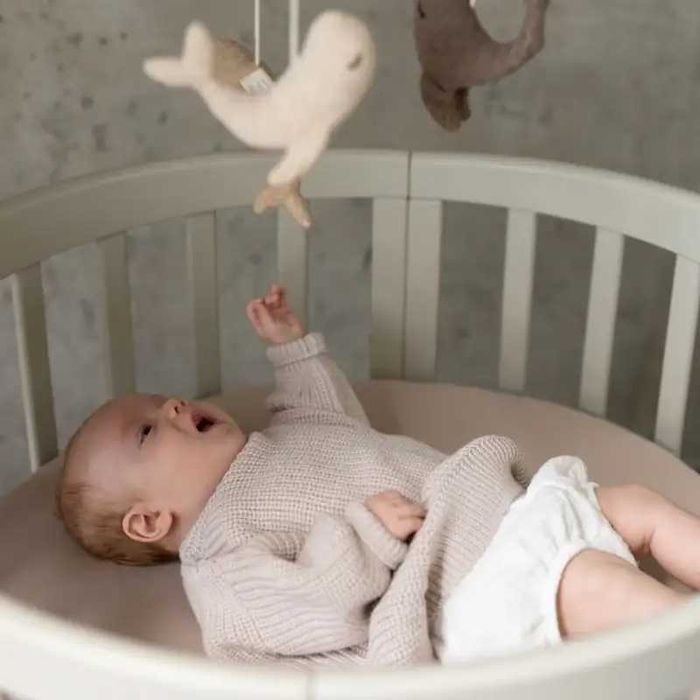 НОВО Кошара за Бебе Смарт 7в1 Овал, Детско Легло 0-10 год Olive