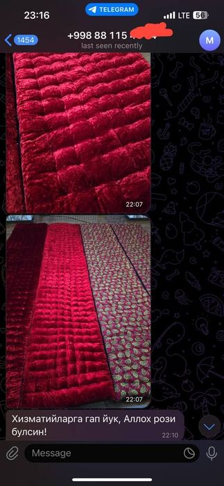 Paxta titish, sotish, kõrpa, va kõrpacha qavish xizmati YUNSOBOD