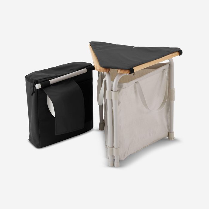 Toaletă Uscată Pliabilă Camping Bej - No - produs resigilat Decathlon