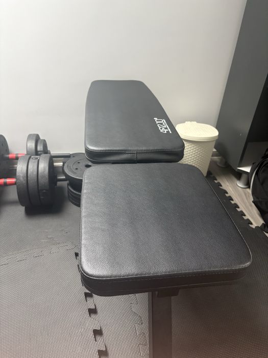 Vand banca reglabila + 2 gantere de 20 kg fiecare