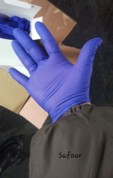 Перчатка , уй рузгор,  косметологияда ишлатиш учун нитриловые  100шт