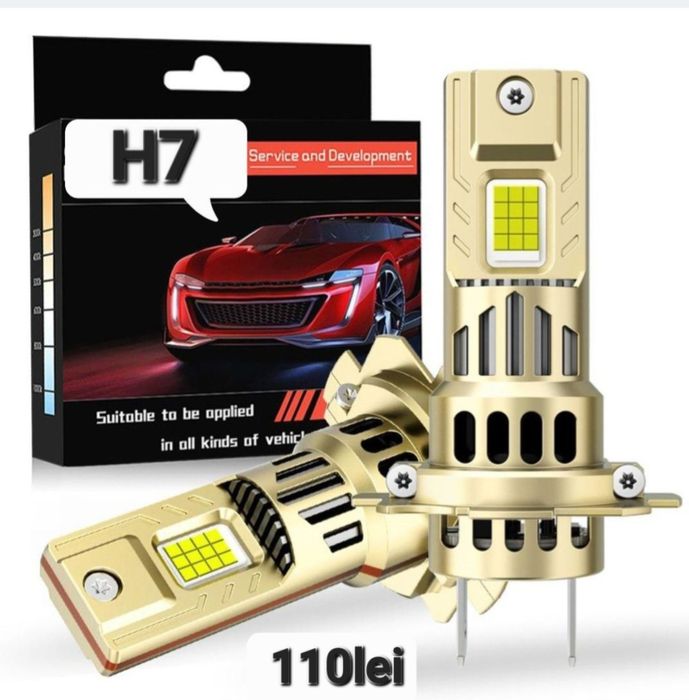 Becuri LED H7 Canbus  12V  32000LM set 2buc