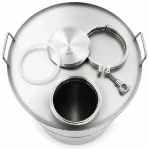 Butoi INOX 180 L cu capac clamp si garnitura, cadou robinet din INOX NOU Garantie 24 luni Livrare rapida