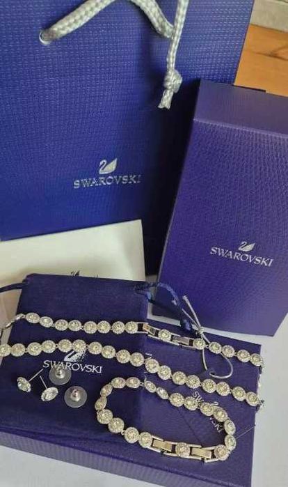 Set Swarovski Angelic Argintiu - Colier/Bratara/Cercei