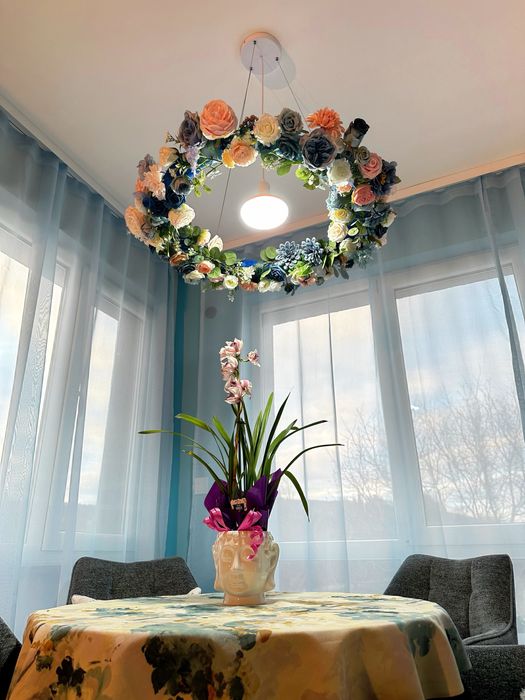 Висяща Лампа - Ръчноизработена, Арт Осветление