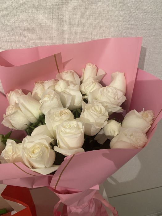 Цветы белый роза