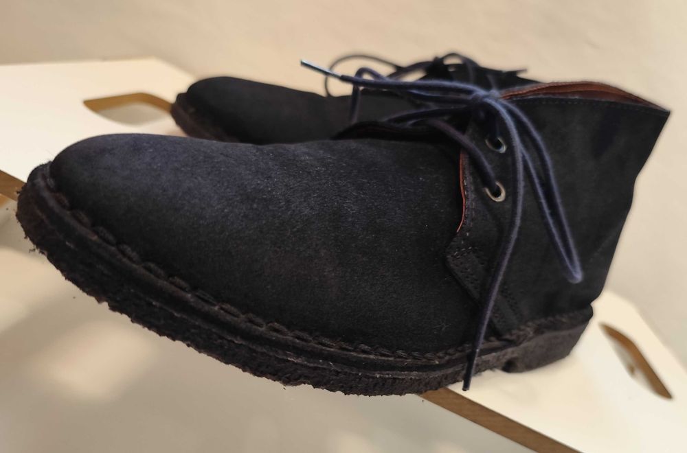 Ghete chukka 40 premium Lav. Artigianale piele naturala moale suede