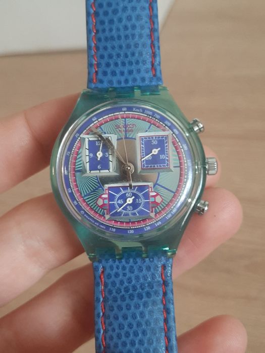 Ceas Swatch Chrono Vintage "Grand Prix" (SCJ101) – Model 1992-1993